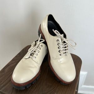 Jeffery Campbell lug sole cream shoes size 8